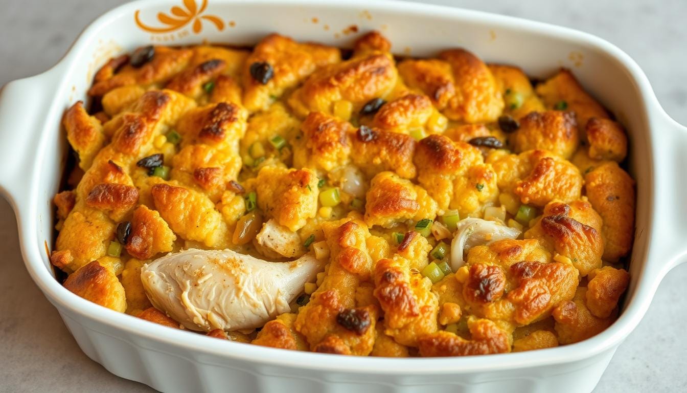 cornbread dressing with chicken